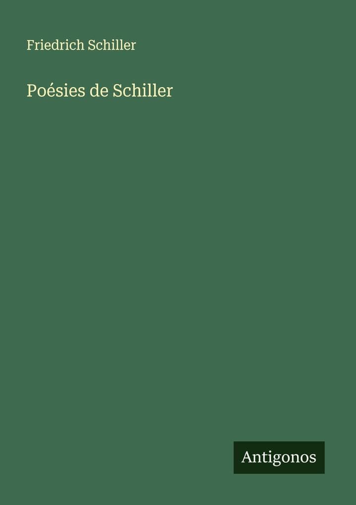Poésies de Schiller