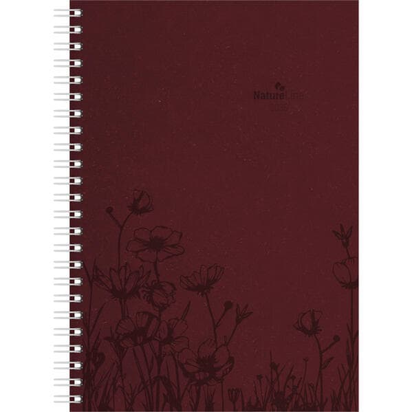 Alpha Edition - Wochenplaner Nature Line Flower Ringbuch 2026 - Taschenkalender 15×21 cm mit 128 Sei