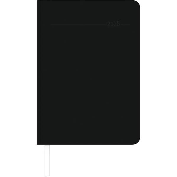 Wochenplaner Tucson schwarz 2026 - Büro-Kalender A5 - Cheftimer - black - 1 Woche 2 Seiten - 128 Seiten - Tucson-Einband - Zettler