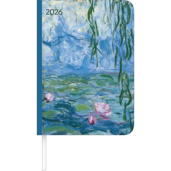 Lady Journal Monet 2026 - Taschenkalender A6 (10,7x15,2 cm) - Weekly - 192 Seiten - Notiz-Buch - Termin-Planer - Alpha Edition