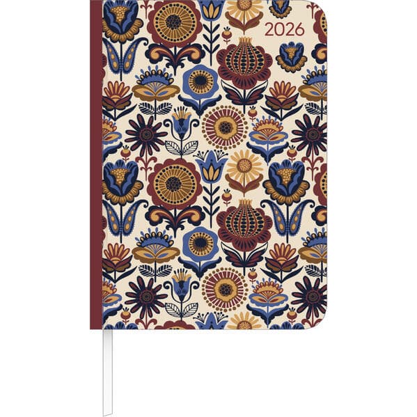 Lady Journal Paisley 2026 - Taschenkalender A6 (10,7x15,2 cm) - Weekly - 192 Seiten - Notiz-Buch - Termin-Planer - Alpha Edition