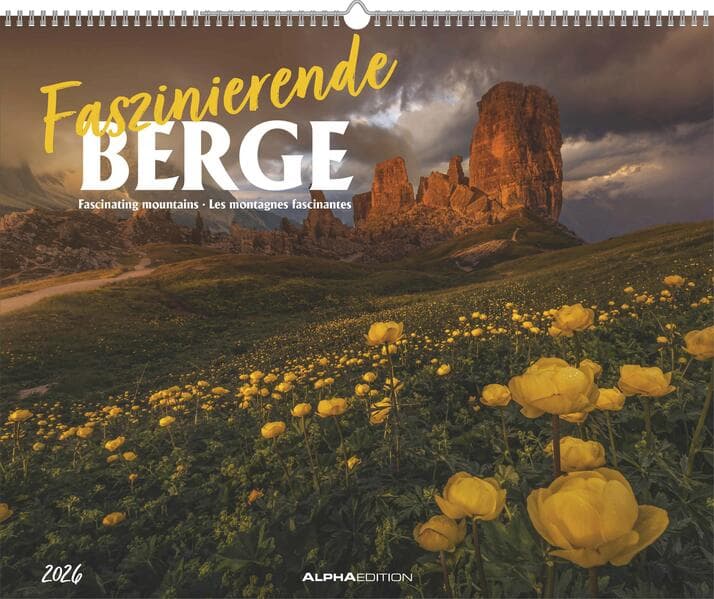 ALPHA EDITION - Faszinierende Berge 2026 - 52 x 42,5 cm
