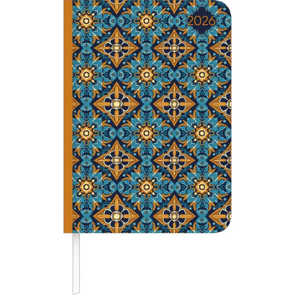 Lady Journal Oriental Pattern 2026 - Taschenkalender A6 (10,7x15,2 cm) - Weekly - 192 Seiten - Notiz-Buch - Termin-Planer - Alpha Edition