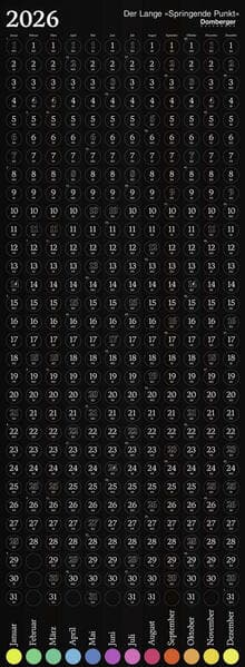 Der Lange Springende Punkt schwarz 2026 36x98