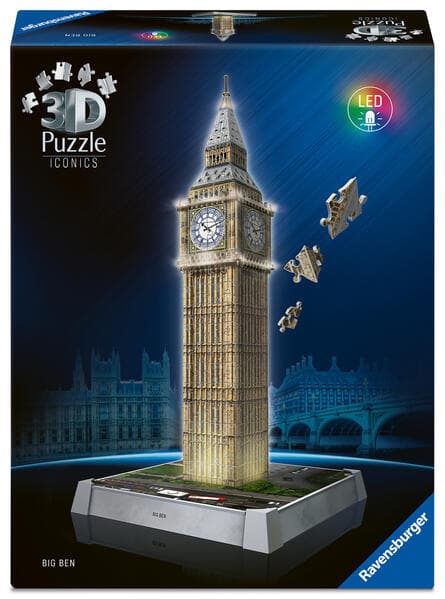 3D Puzzle Iconics: Big Ben - mit Licht