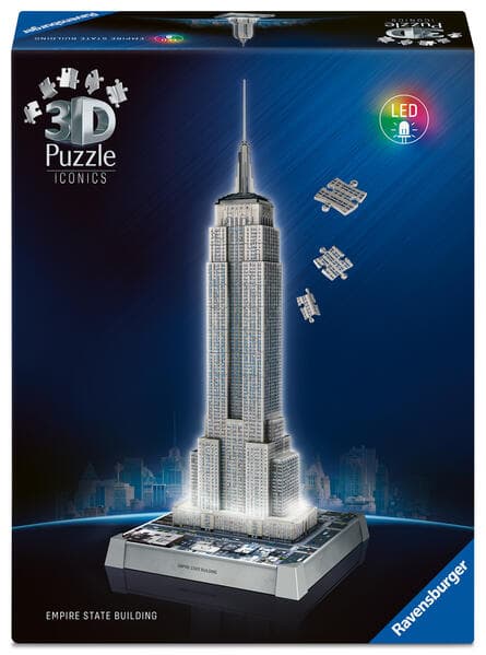 3D Puzzle Iconics: Empire State Building - mit Licht