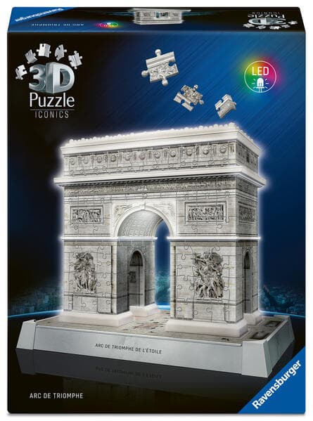 3D Puzzle Iconics: Triumphbogen Paris - mit Licht