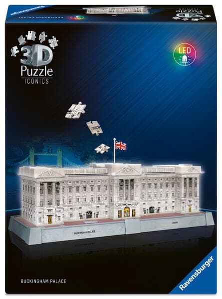 3D Puzzle Iconics: Buckingham Palace - mit Licht