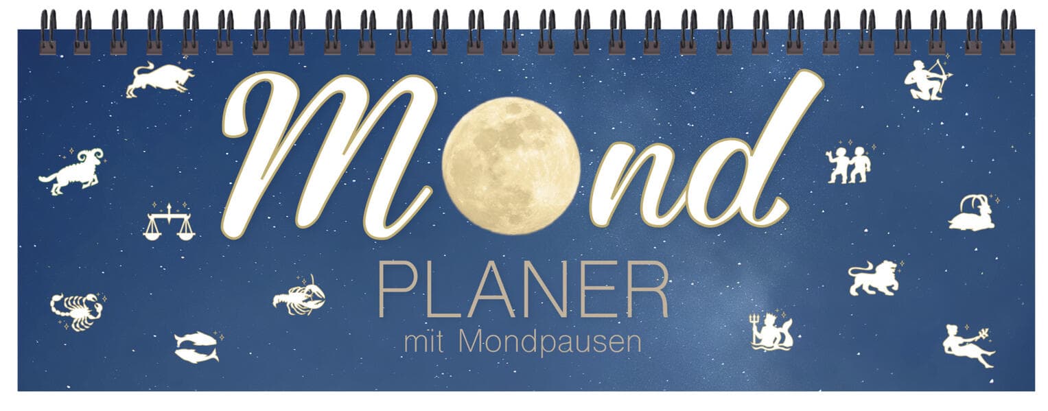 Tischquerkalender Mond 2026