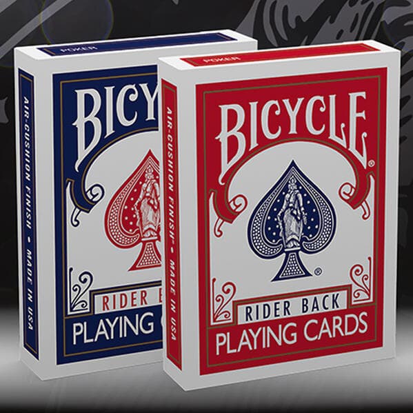 Bicycle Rider Back in Rot oder Blau (807 Classic Tuck, (Designer Spielkarten, Poker, Skat...)