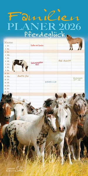 Familienplaner Pferd 2026
