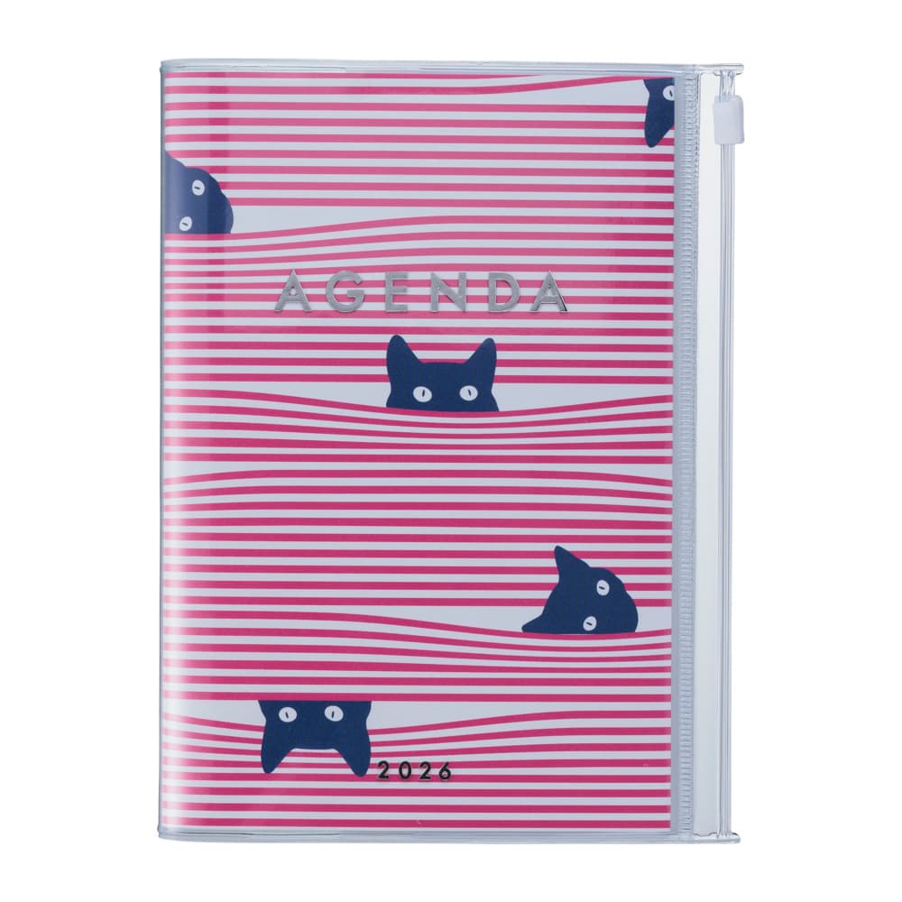 MARK'S 2025/26 Taschenkalender, A6 Cats // Pink