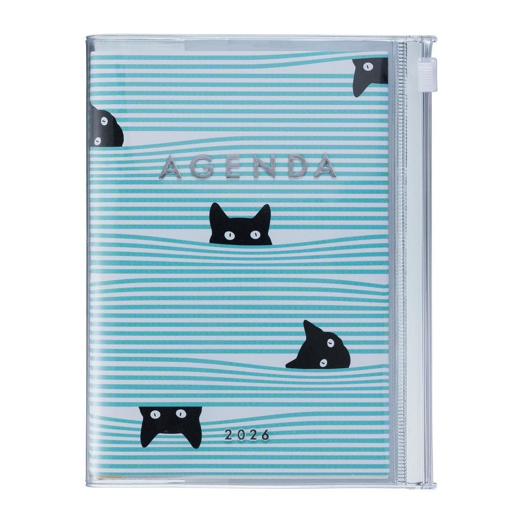 MARK'S 2025/26 Taschenkalender, B6 Cats // Mint