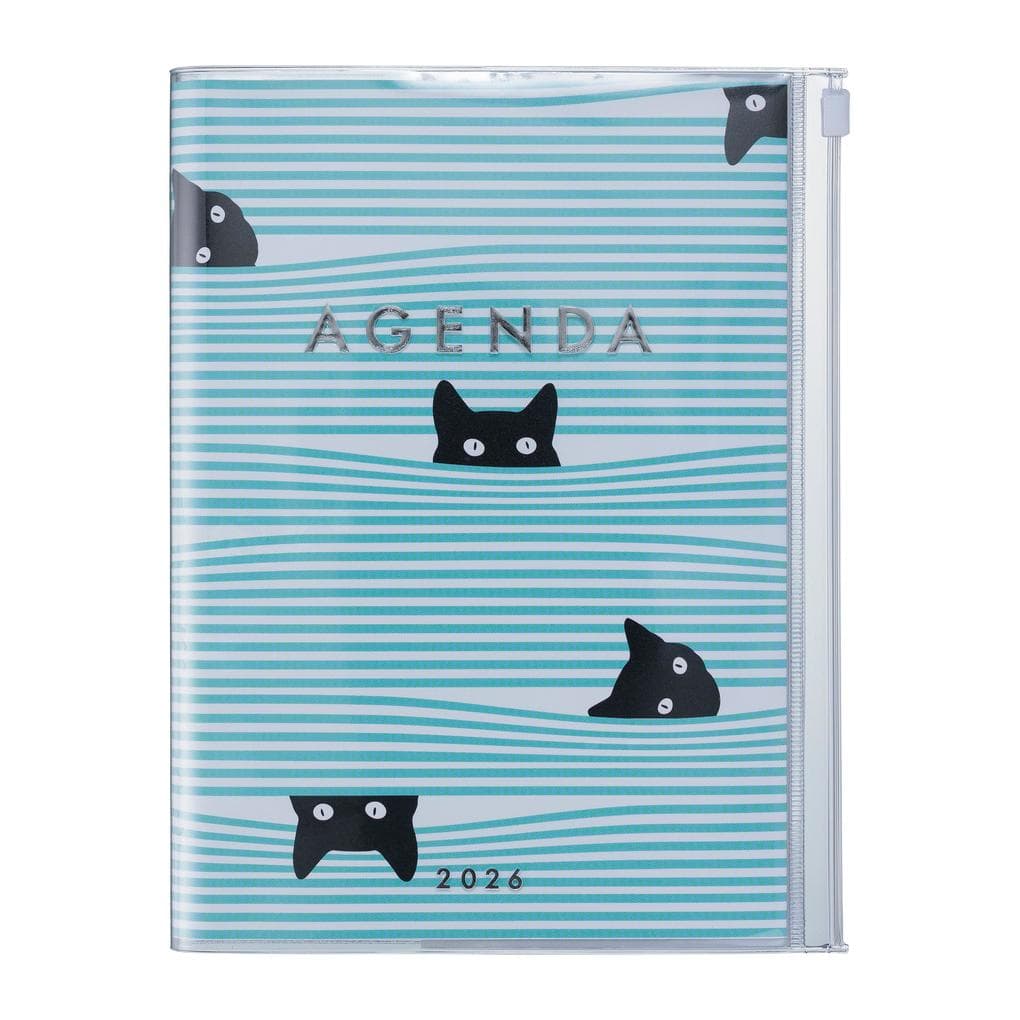 MARK'S 2025/26 Taschenkalender, A5 Cats // Mint
