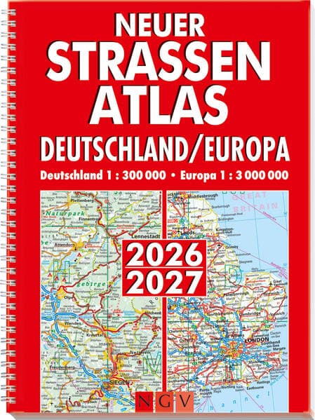Neuer Straßenatlas Deutschland/Europa 2026/2027