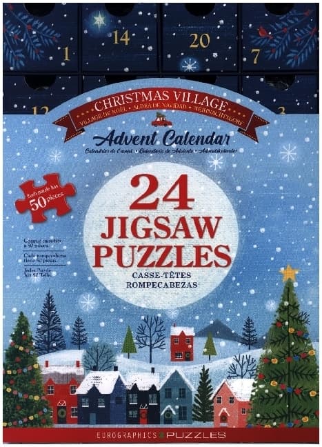Puzzle Adventskalender - 1200 Teile Christmas Village