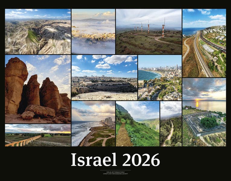 Israelkalender 2026 Black Version