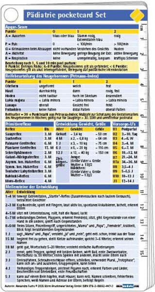 Pädiatrie pocketcard Set