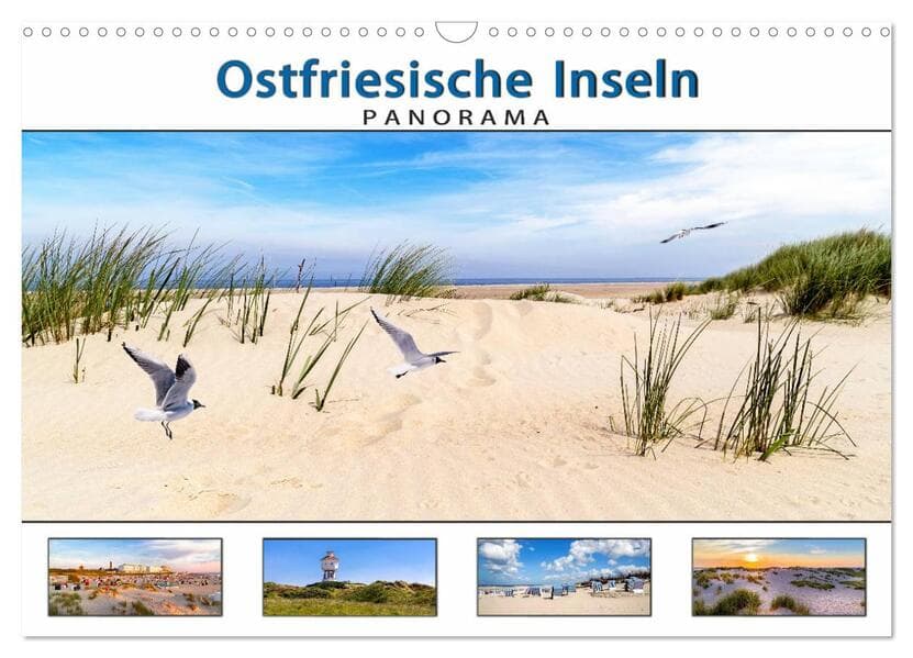 PANORAMA - Ostfriesische Inseln (Wandkalender 2026 DIN A3 quer), CALVENDO Monatskalender