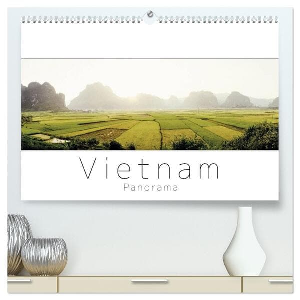 Vietnam Panorama (hochwertiger Premium Wandkalender 2026 DIN A2 quer), Kunstdruck in Hochglanz