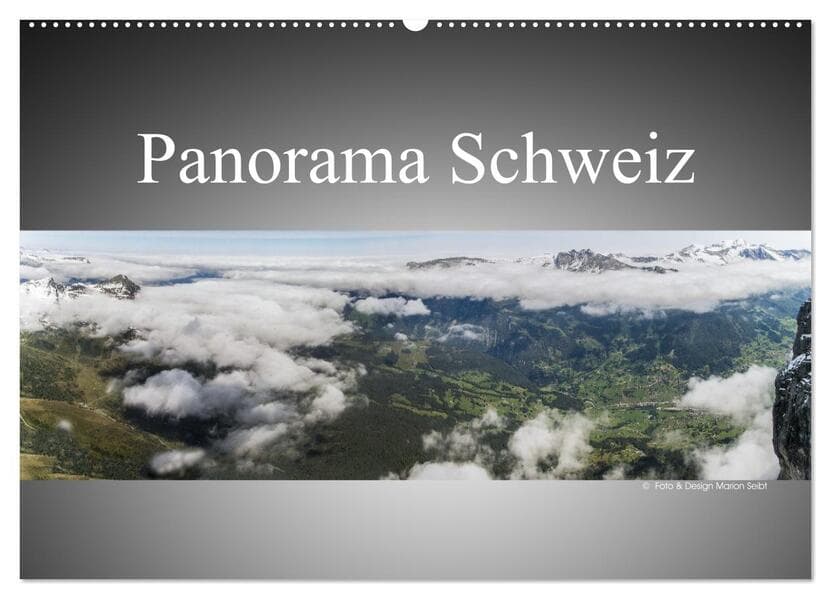 Panorama Schweiz (Wandkalender 2026 DIN A2 quer), CALVENDO Monatskalender