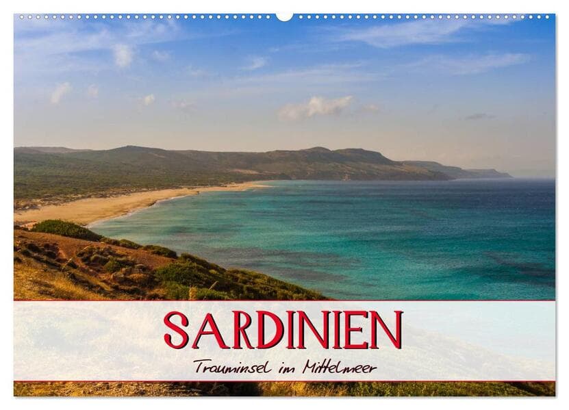 Sardinien Panoramakalender / CH-Version (Wandkalender 2026 DIN A2 quer), CALVENDO Monatskalender