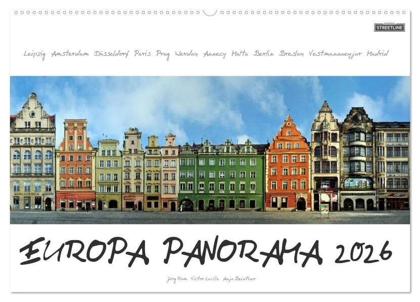 Europa Panorama 2026 (Wandkalender 2026 DIN A2 quer), CALVENDO Monatskalender