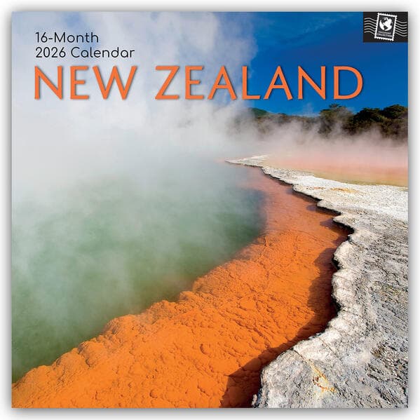 New Zealand - Neuseeland 2026 - 16-Monatskalender