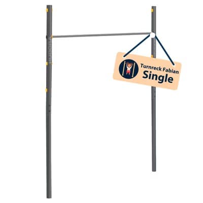HUDORA 64003 - Turnreck Fabian Pro Single, Breite: 123 cm, Turnstange