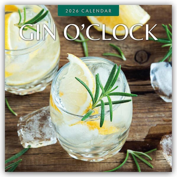 Gin o' Clock - Zeit für Gin 2026 - 16-Monatskalender