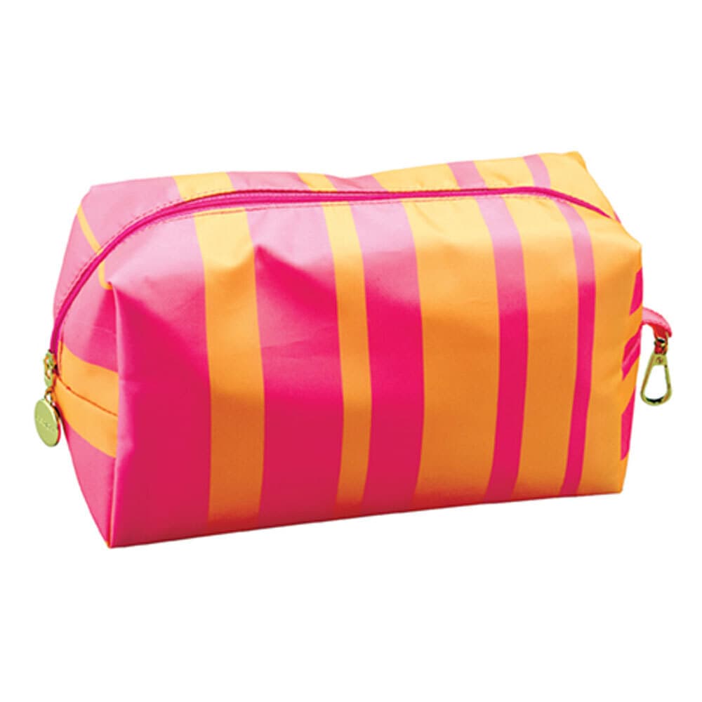 Easy Pouch Bag L Stripes neon
