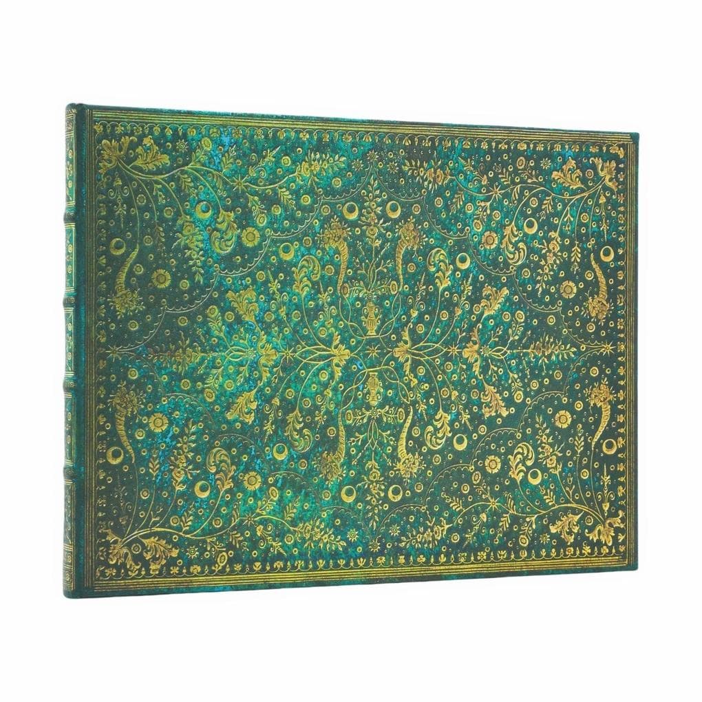Emerald Flower (Nature's Grace) Guest Book Unlined Hardcover Journal