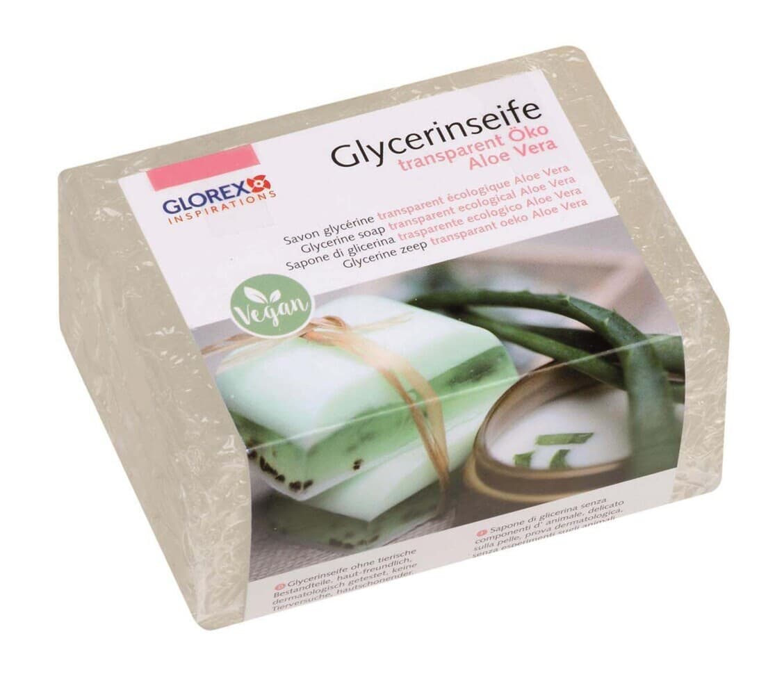 Glycerin-Seife Öko 500g mit Aloe Vera transparent