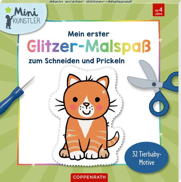 Mein erster Glitzer-Malspaß zum Schneiden und Prickeln