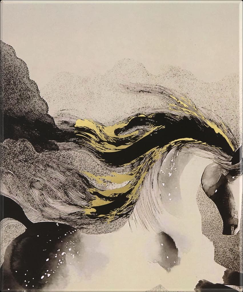 Moleskine Das Jahr des Pferdes Kreativset, Notizbuch L/A5, liniert, fester Einband, Kalligrafie, entfaltbares Endlosnotizbuch L/A5, liniert, fester Einband, 1 Kaweco Gelroller, 2 Washi Tapes, wiederverwendbare Geschenkbox