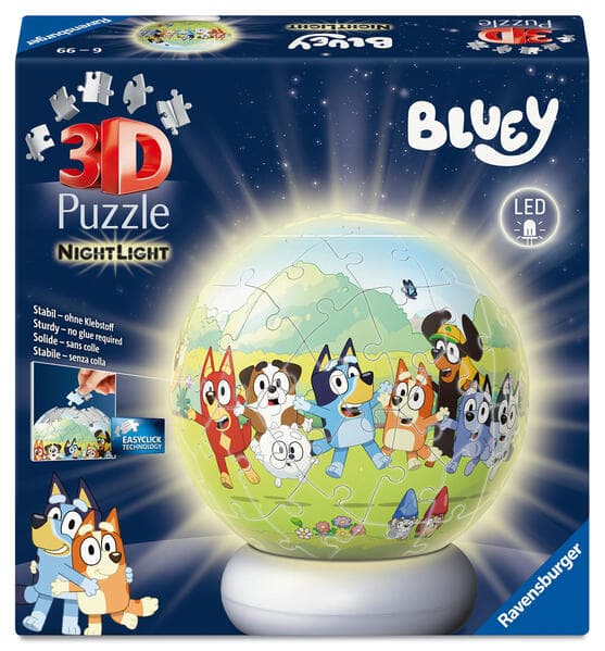 3D Puzzle-Ball Nachtlicht Bluey