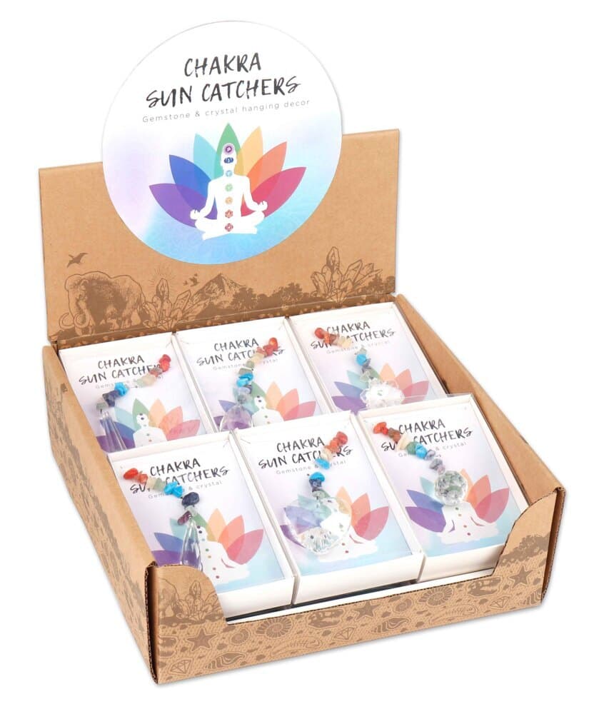 Sortiment Chakra Suncatcher,18 Stück, 3-fach sortiert