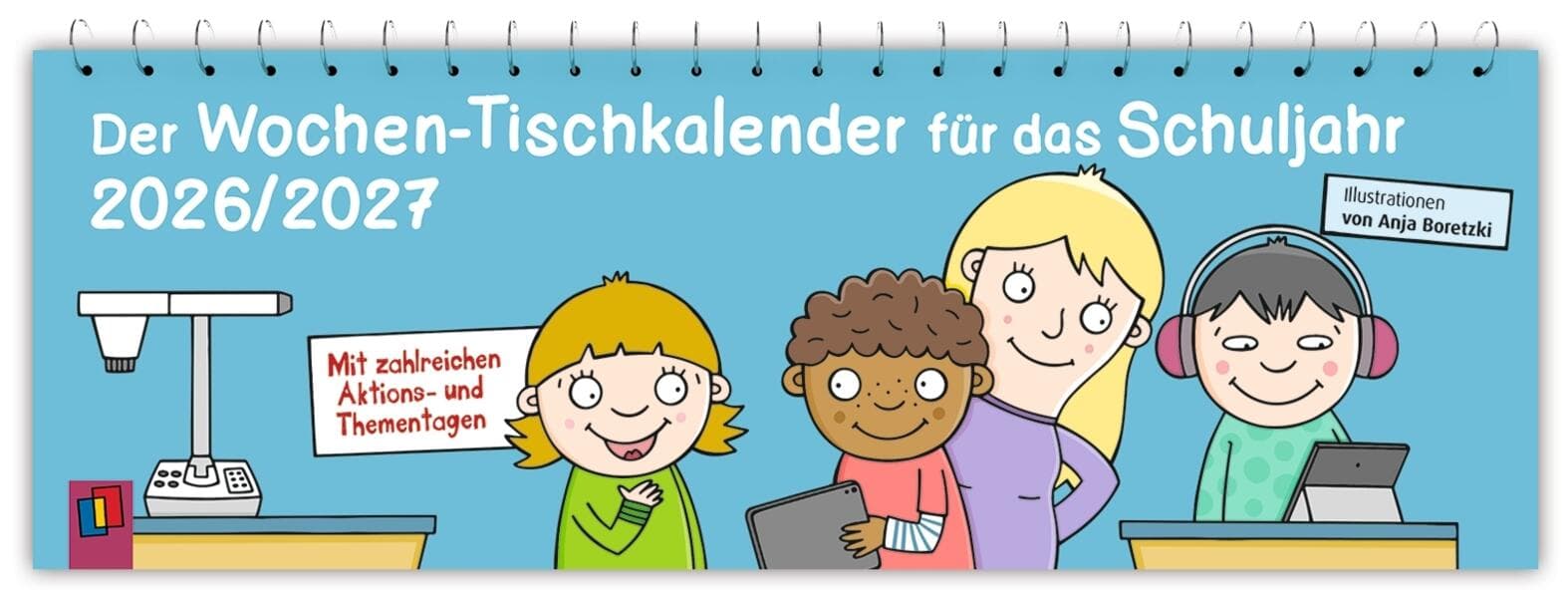 Der Wochen-Tischkalender für das Schuljahr 2026/2027
