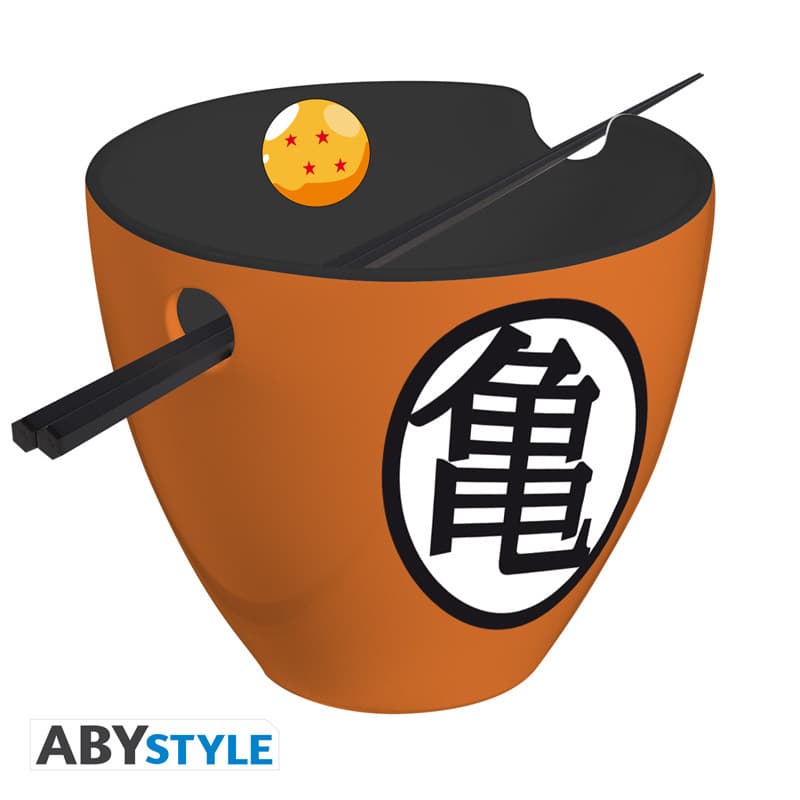 DRAGON BALL - Ramen Bowl with chopsticks - "Goku symbols"