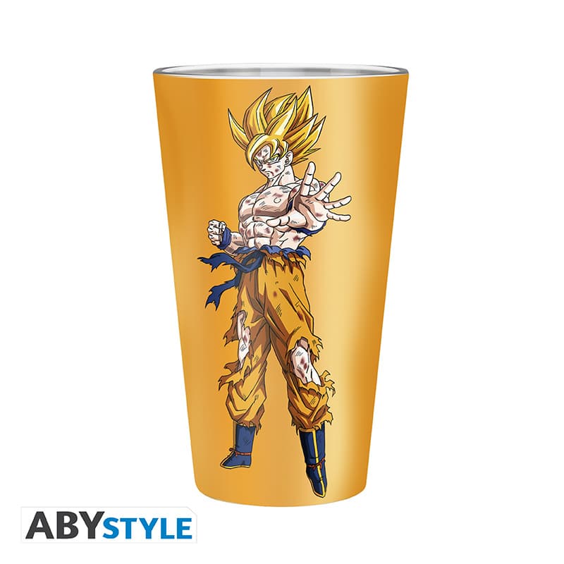 DRAGON BALL - Premium Large Glass - 400ml - Goku Saiyan - box