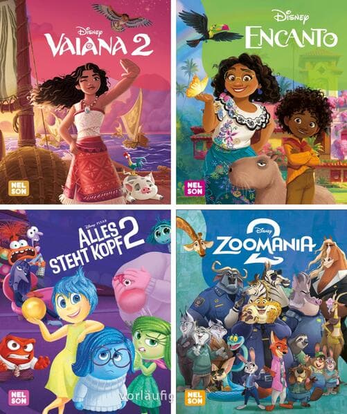 Nelson Mini-Bücher: 4er Disney Minibücher zum Film 1-4