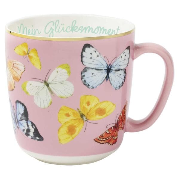 Blütenträume Kaffeebecher "Mein Glücksmoment", 350 ml