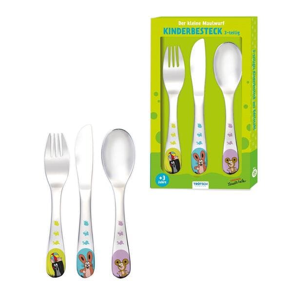 TRÖTSCH - Der kleine Maulwurf Besteckset aus Edelstahl