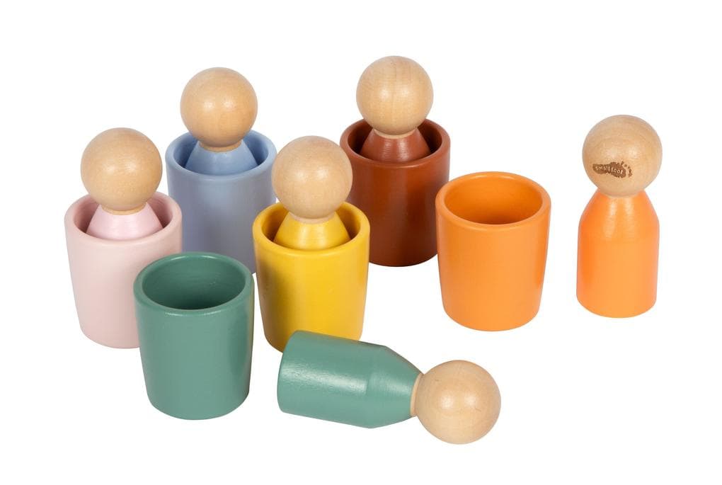 Montessori Sortierbecher mit Figuren