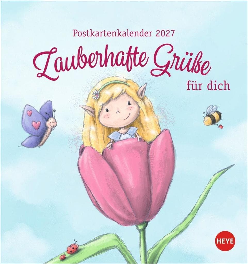 Zauberwesen Postkartenkalender 2027 - Zauberhafte Grüße für dich