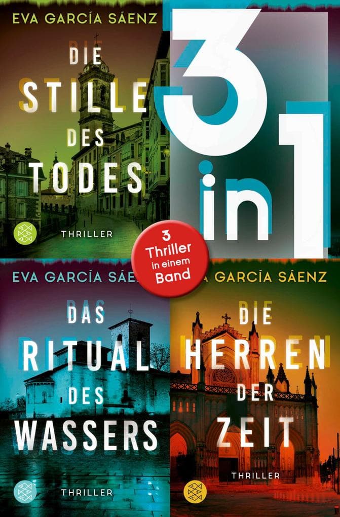 Die Stille des Todes / Das Ritual des Wassers / Die Herren der Zeit - Drei Thriller in einem Band (Nur bei uns!)
