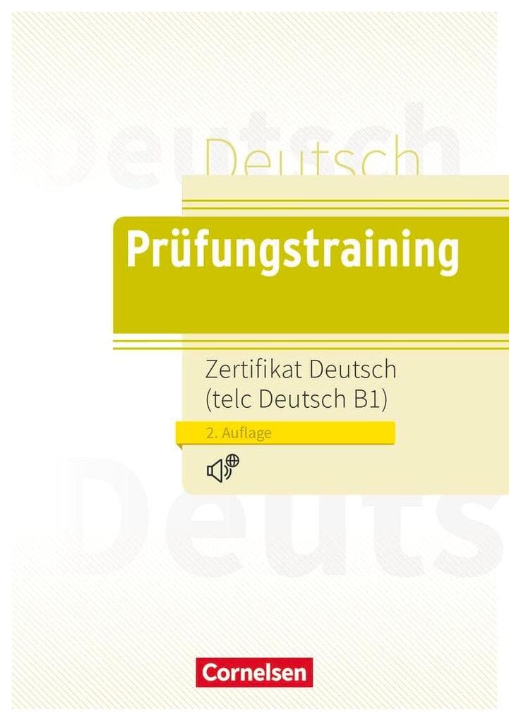 Prüfungstraining Zertifikat Deutsch / telc Deutsch B1 / Lösungen und Audios online verfügbar
