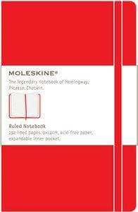 Moleskine Notizbuch, P/A6, Liniert, Hard Cover, Scharlachrot