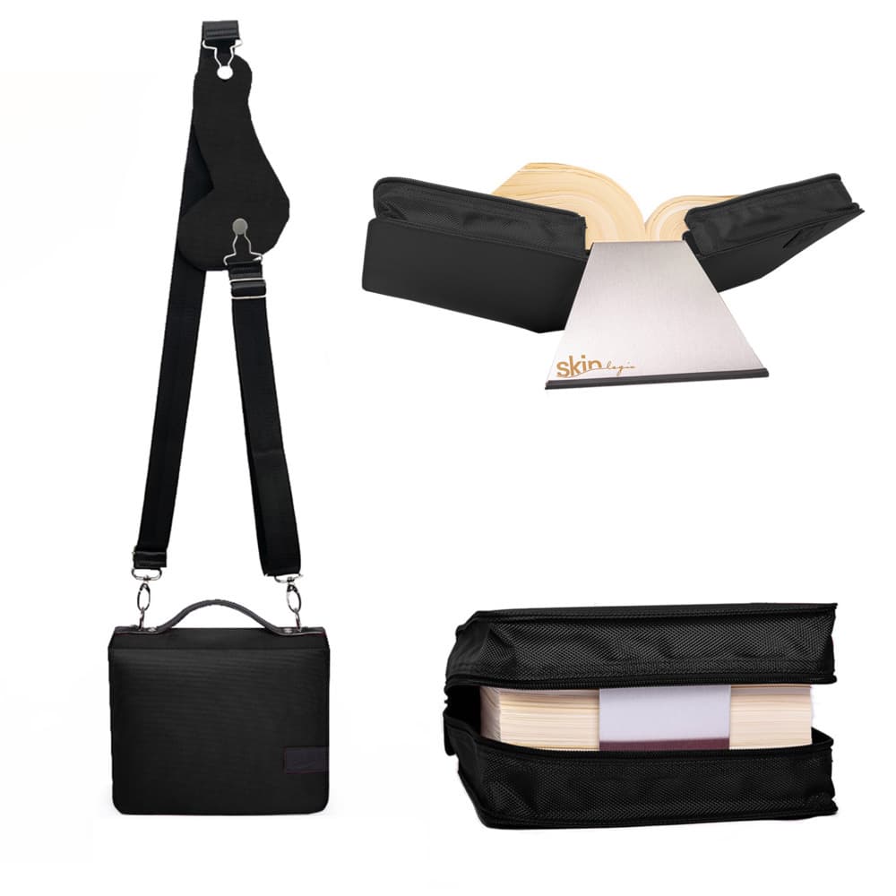 SartoriusSKIN Tasche BASIC 2.0 Gr. L in Onyx-Schwarz mit Tragegurt & Buchstütze