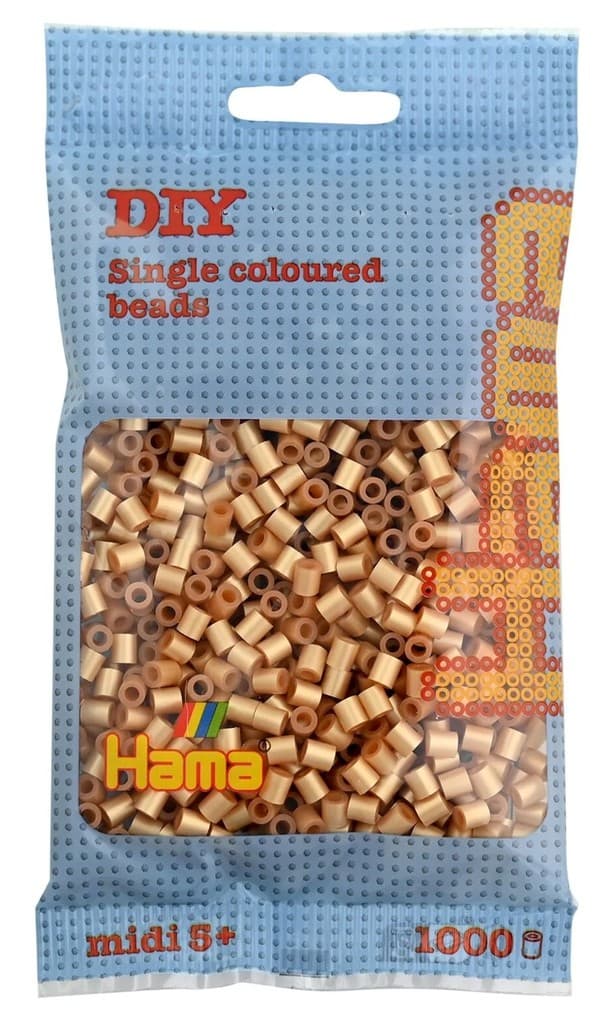 Hama - Bügelperlen im Beutel, ca 1000 Stck, Gold